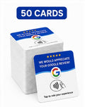 50 Google Review Cards