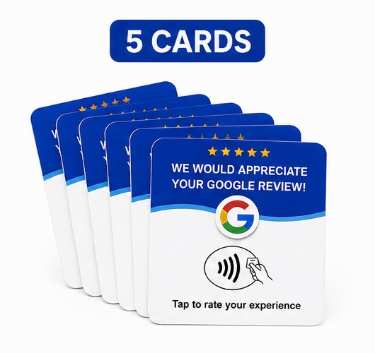5 Google Review Cards